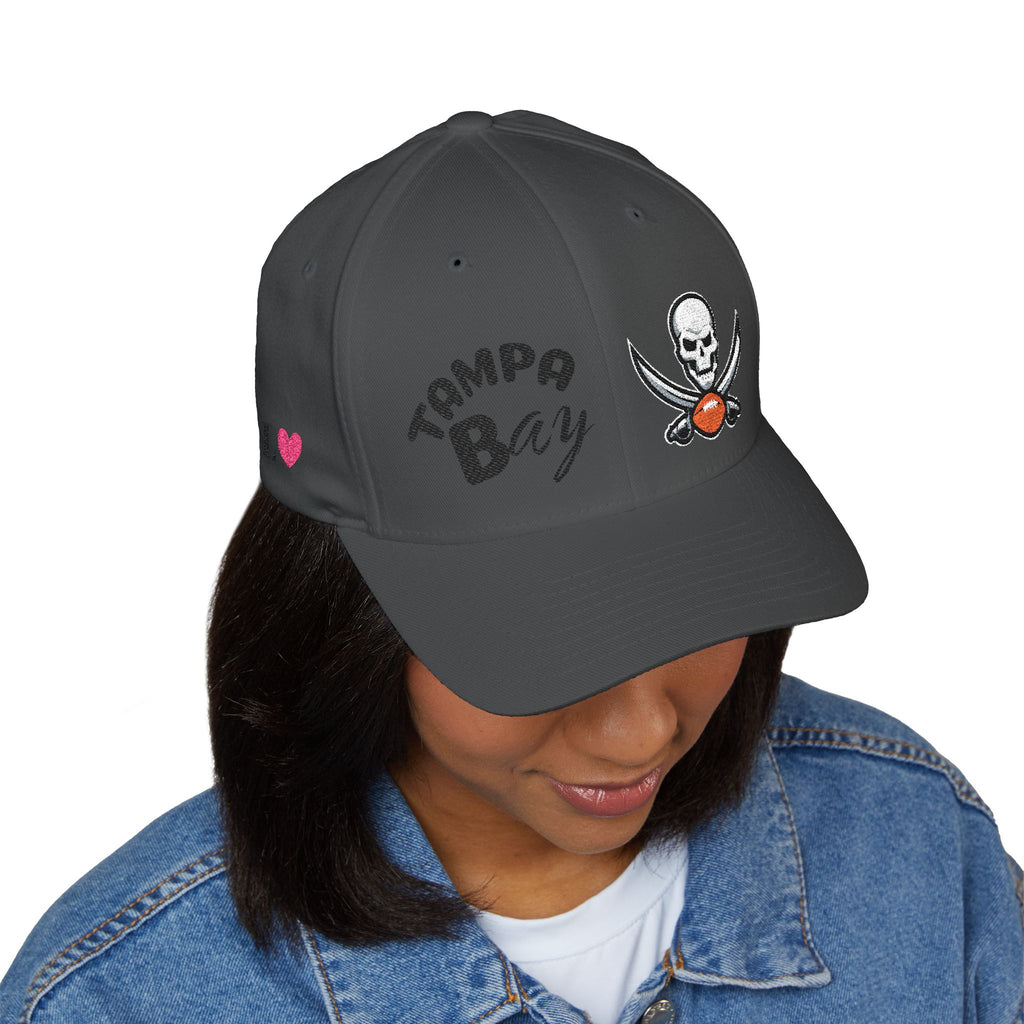 Tampa Bay Embroidered Skull & Swords Baseball Cap