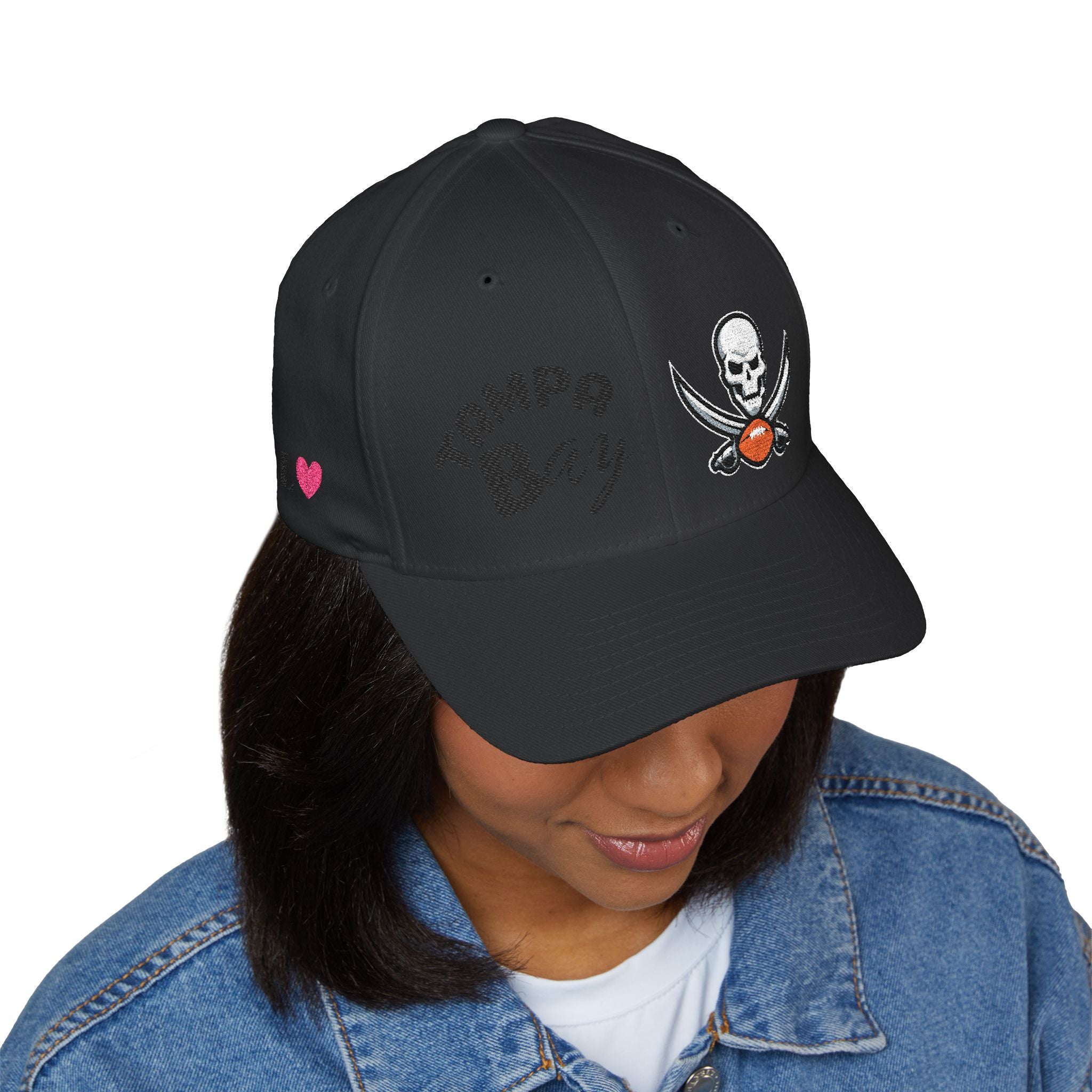 Tampa Bay Embroidered Skull & Swords Baseball Cap