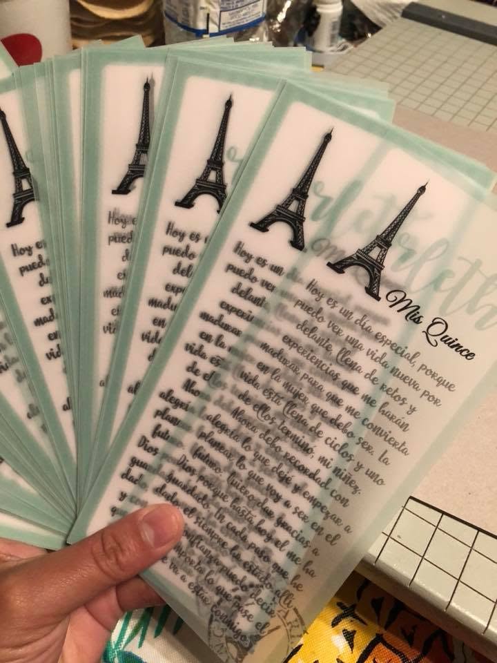 XV's or Sweet 16 Invitation Laser/Box