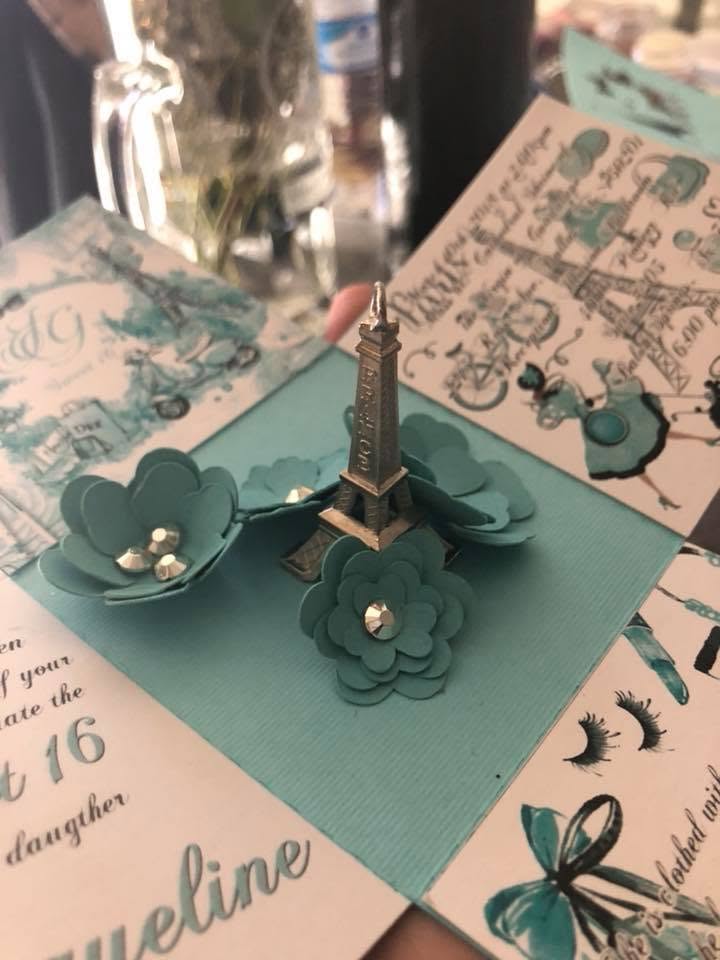 XV's or Sweet 16 Invitation Laser/Box
