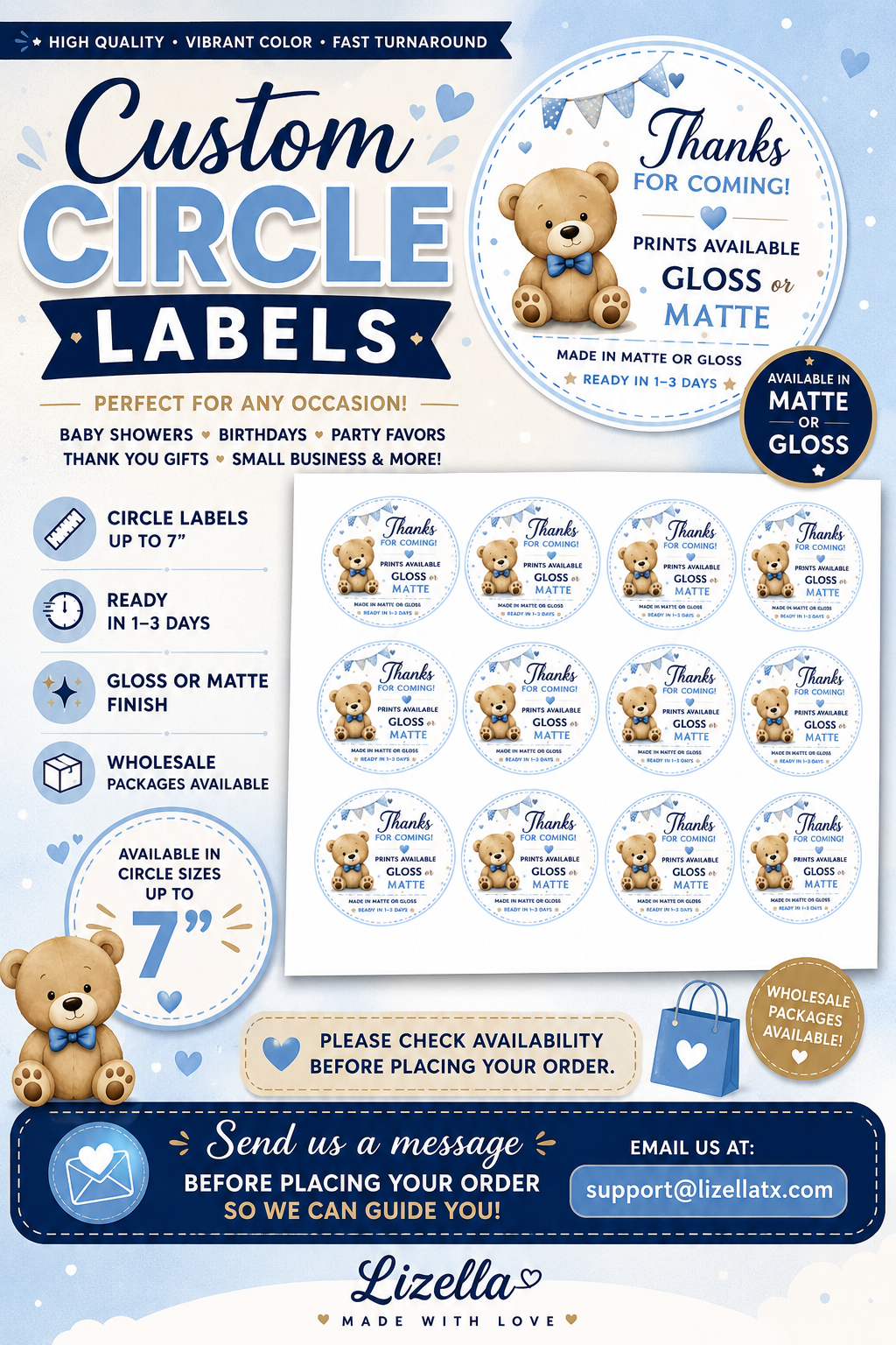 Baby Boy or Girl Labels