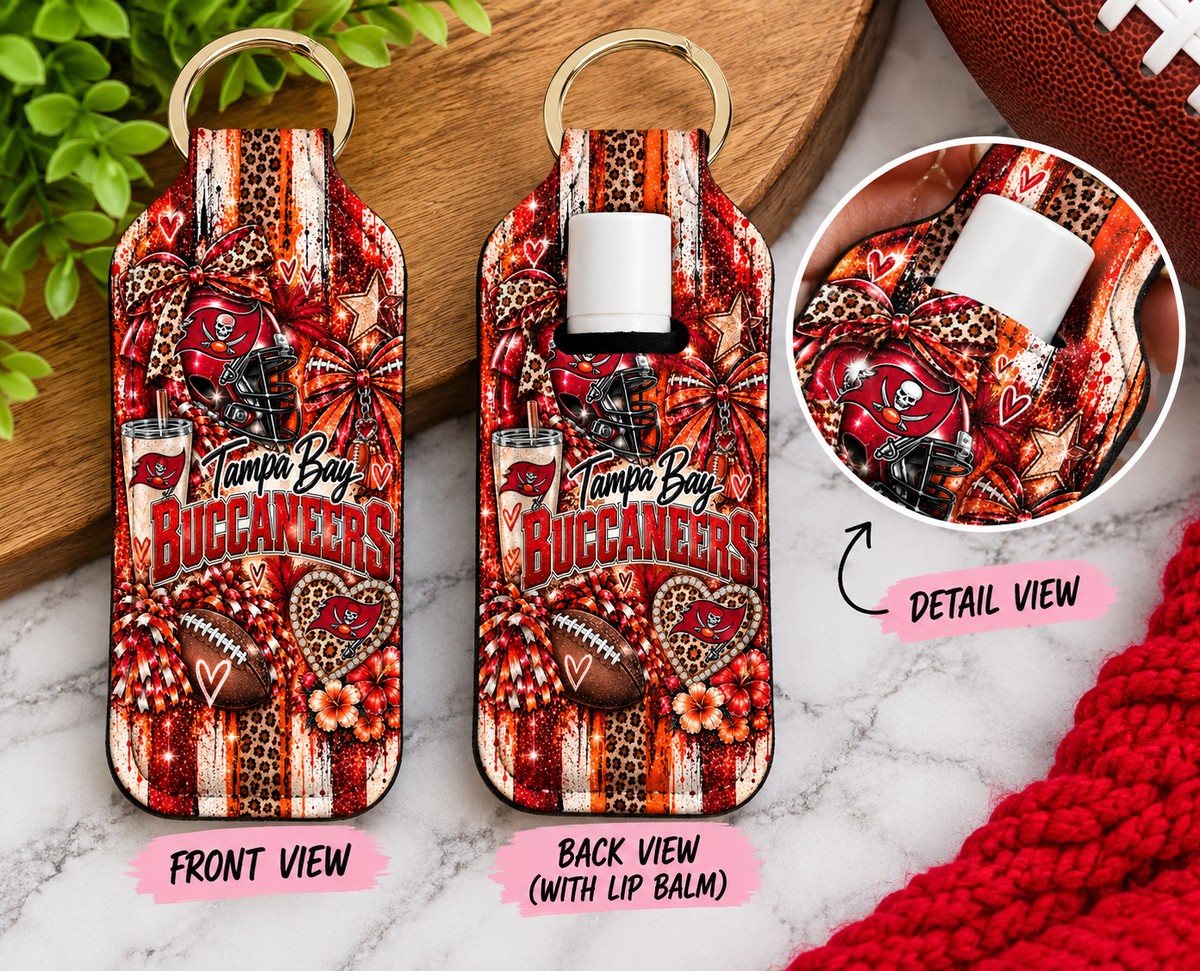 Sublimation Lip Balm Holder Keychain