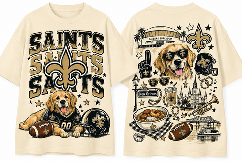 Black & Gold Football Streetwear Tee 🏈