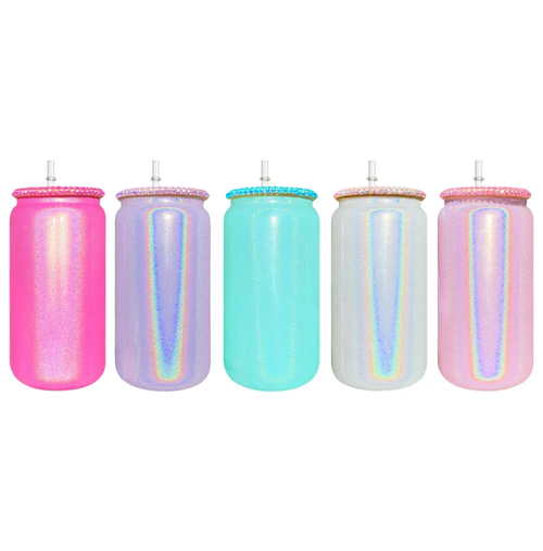 16 oz Shimmer Glass can