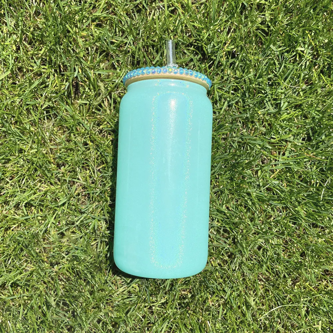 16 oz Shimmer Glass can
