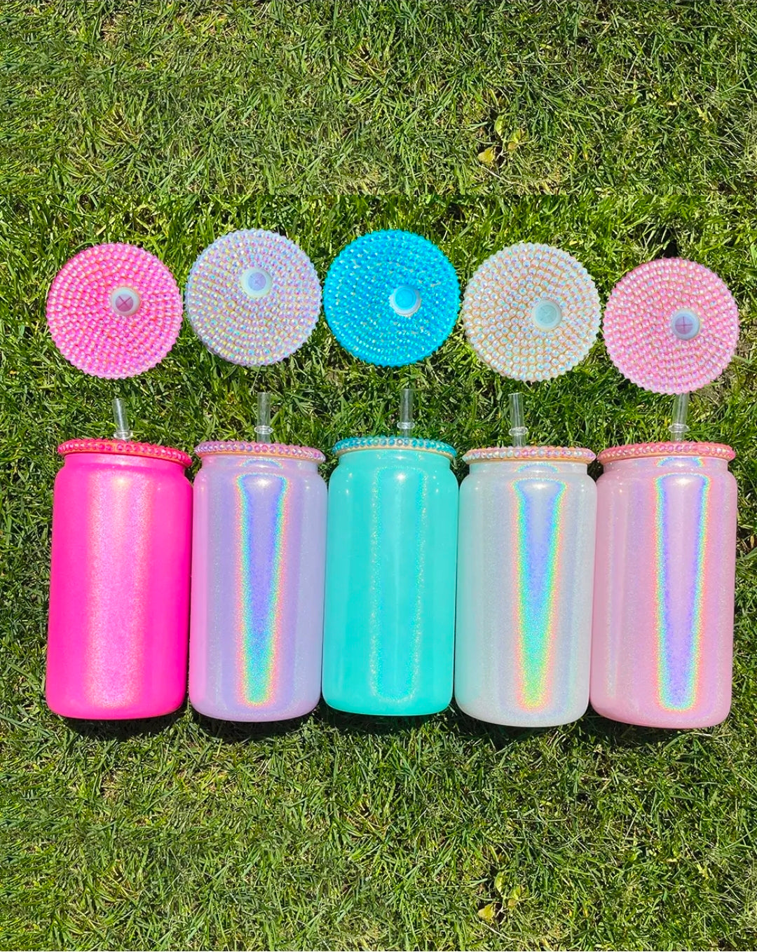 16 oz Shimmer Glass can