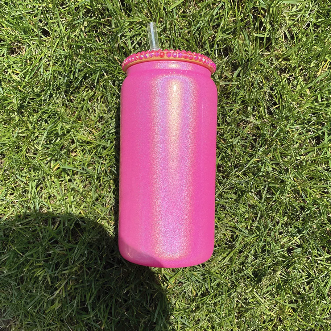 16 oz Shimmer Glass can