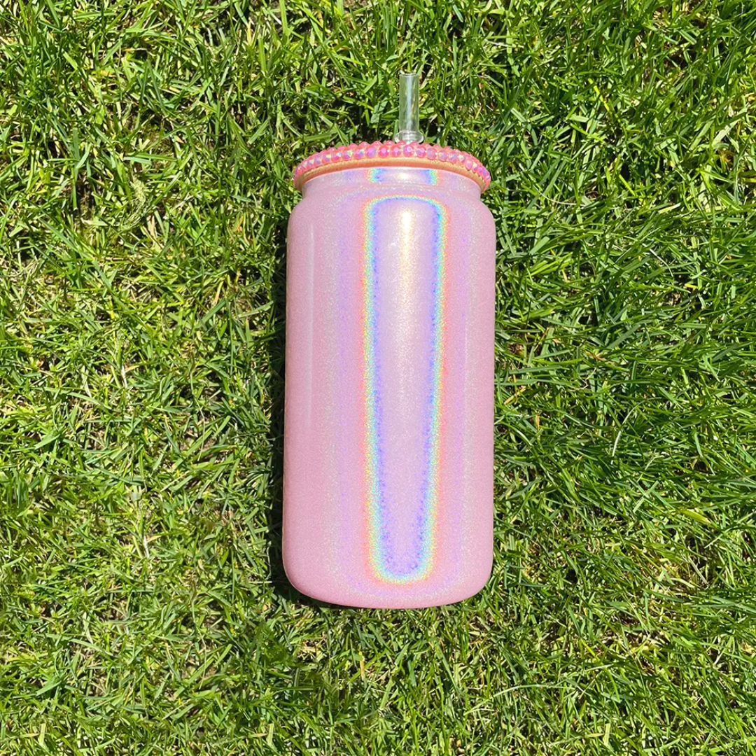 16 oz Shimmer Glass can
