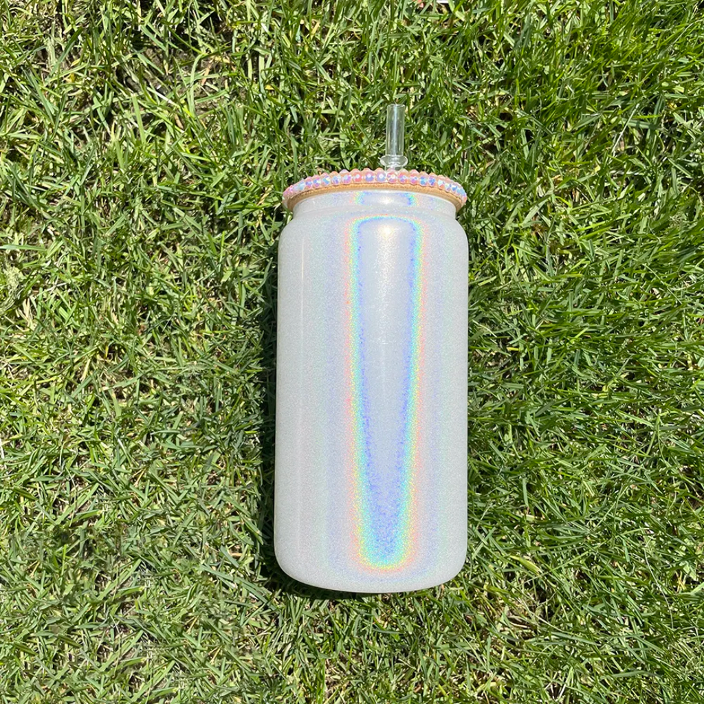Vaso de cristal Shimmer de 16 oz