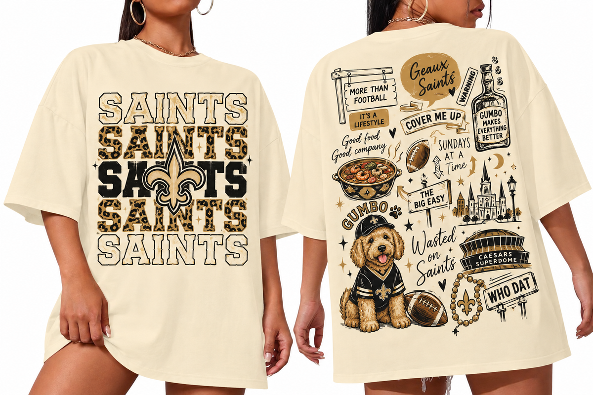 Black & Gold Football Streetwear Tee 🏈