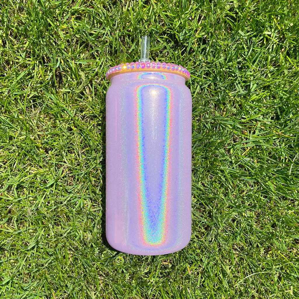 Vaso de cristal Shimmer de 16 oz